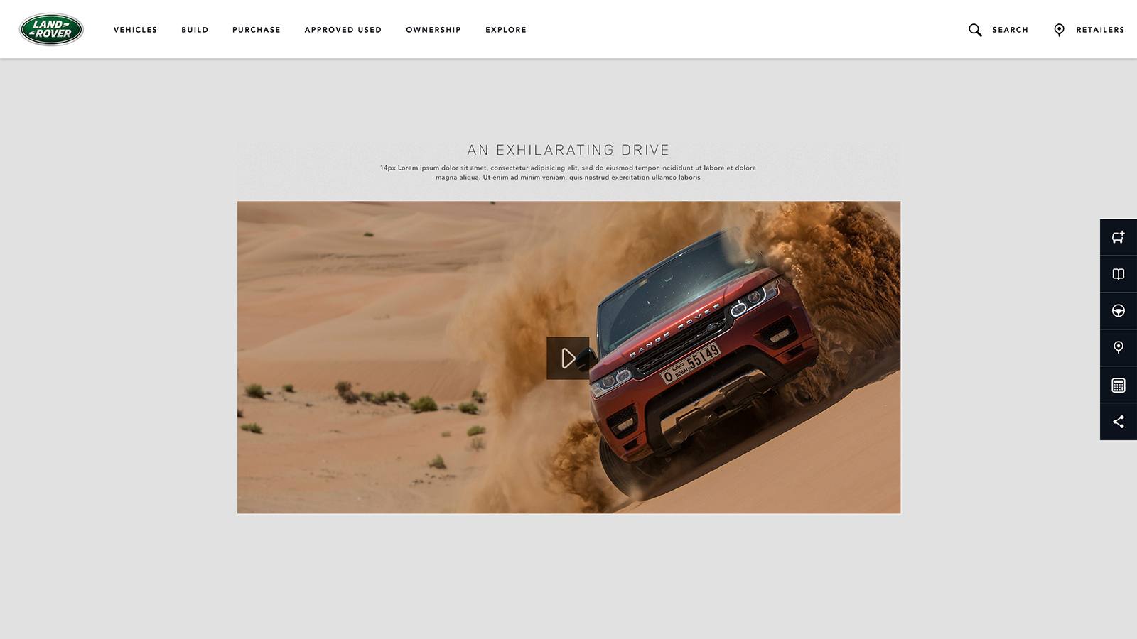 Land Rover global website design and development