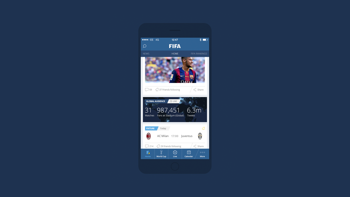 FIFA App UI Design