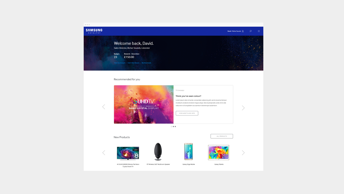 Samsung website designer